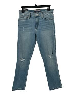 Joe's Jeans straight crop Mid-Rise Distressed Denim size 26